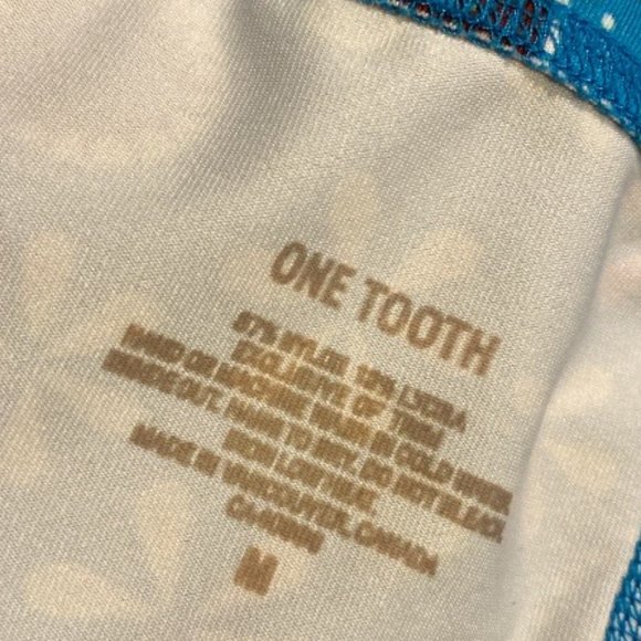 ONE TOOTH 🇨🇦 Swim Shorts Size Medium Fun Pattern Floral - Picture 11 of 15